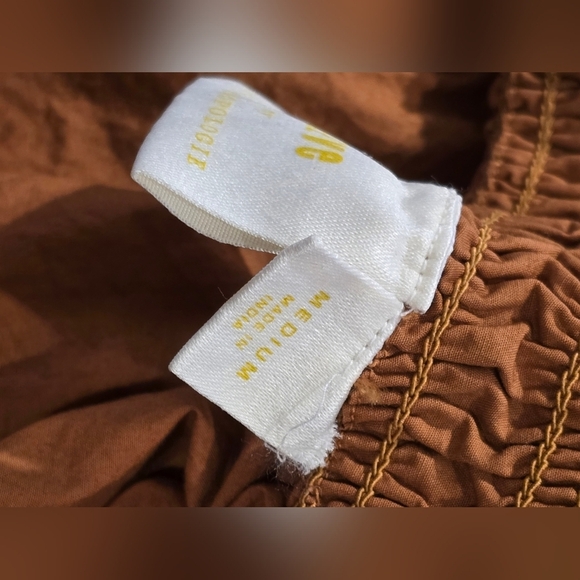 Maeve By Antropologie Women's Brown Puff Sleeve Top - Picture 14 of 15